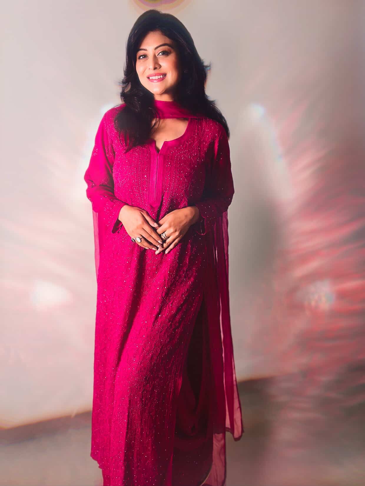Nazakat – As Worn by Falaq Naaz Luxury Hand-Embroidered Chikankari Set with Heavy Mukaish Work