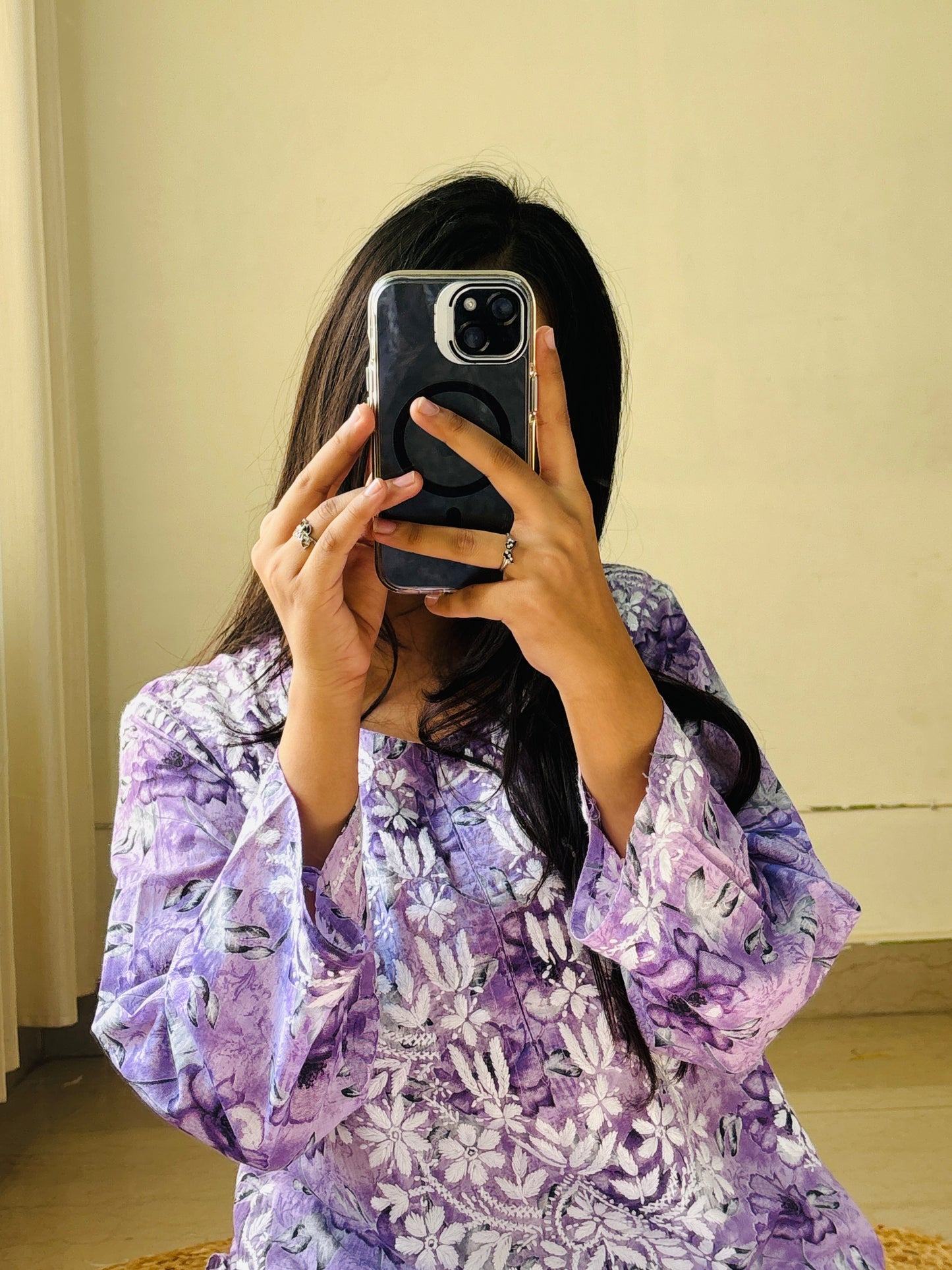 Aira | Chikankari Coord Set – Pure Mul Cotton