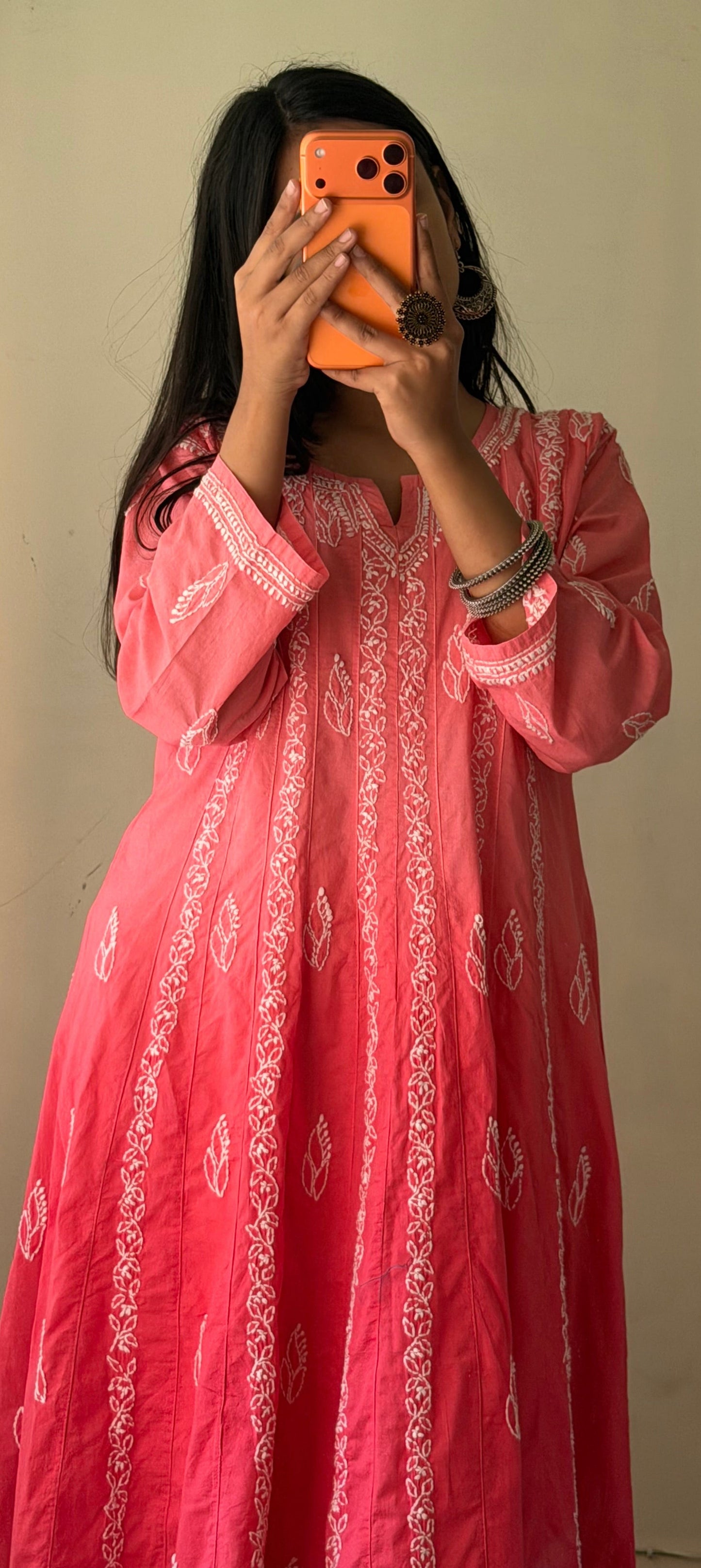 Haya – Pure Mul Cotton Chikankari Anarkali