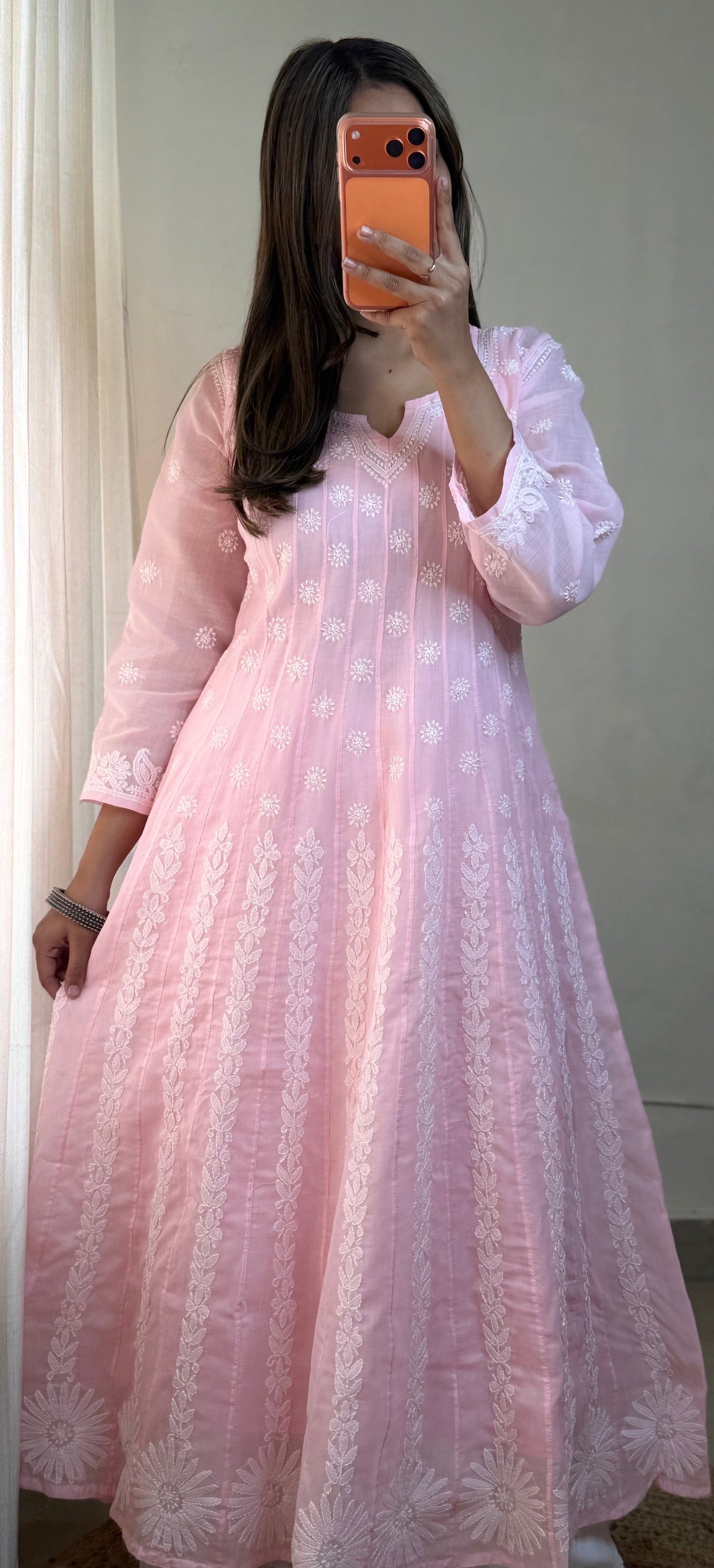 Inaya – Pure Voile Chikankari Anarkali