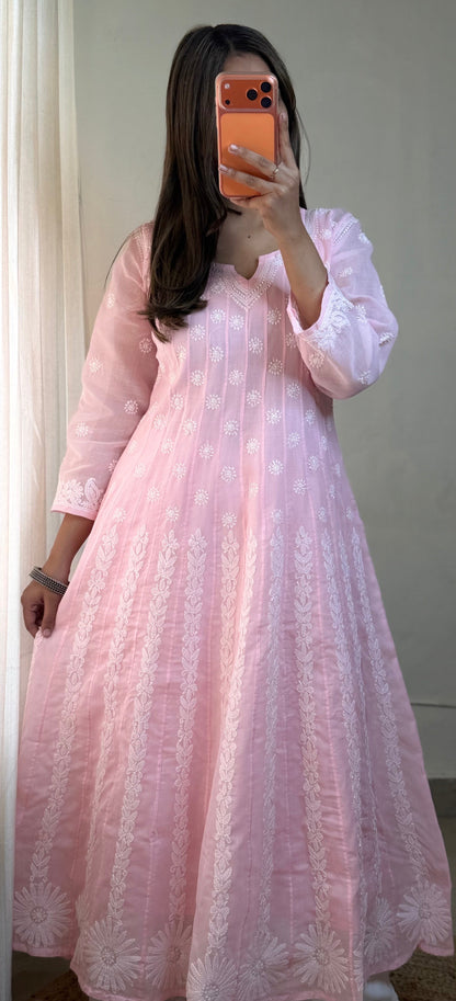 Inaya – Pure Voile Chikankari Anarkali