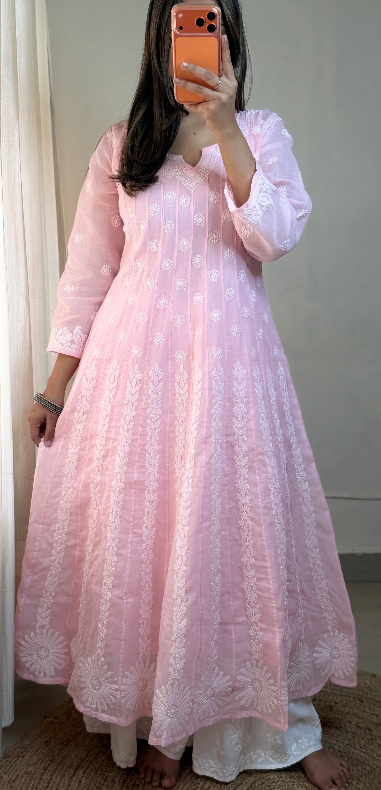 Inaya – Pure Voile Chikankari Anarkali