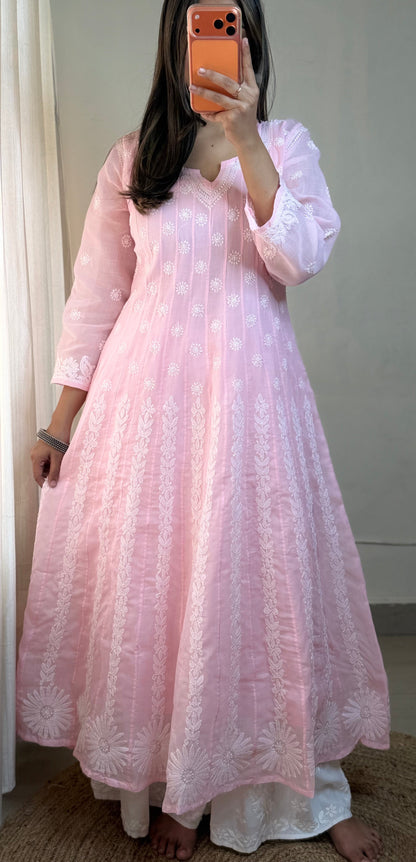 Inaya – Pure Voile Chikankari Anarkali