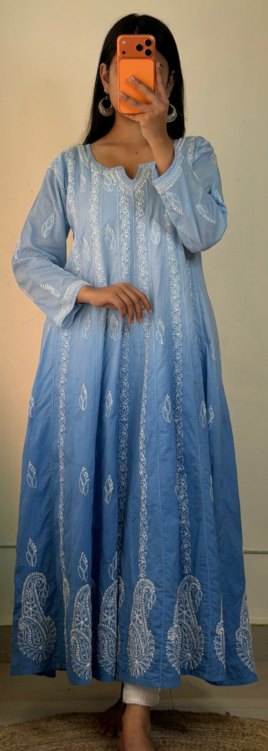 Haya – Pure Mul Cotton Chikankari Anarkali