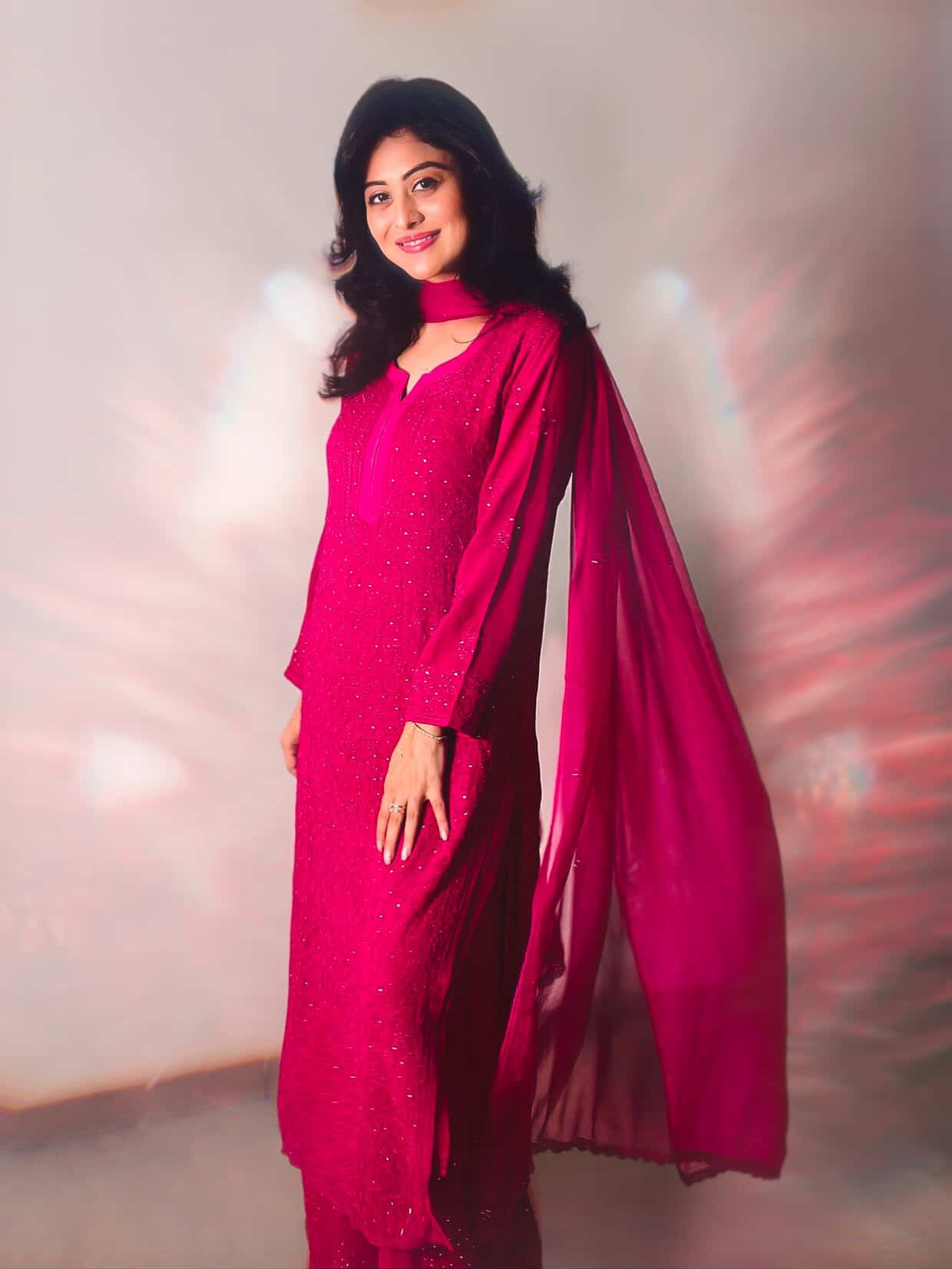 Nazakat – As Worn by Falaq Naaz  Luxury Hand-Embroidered Chikankari Set with Heavy Mukaish Work