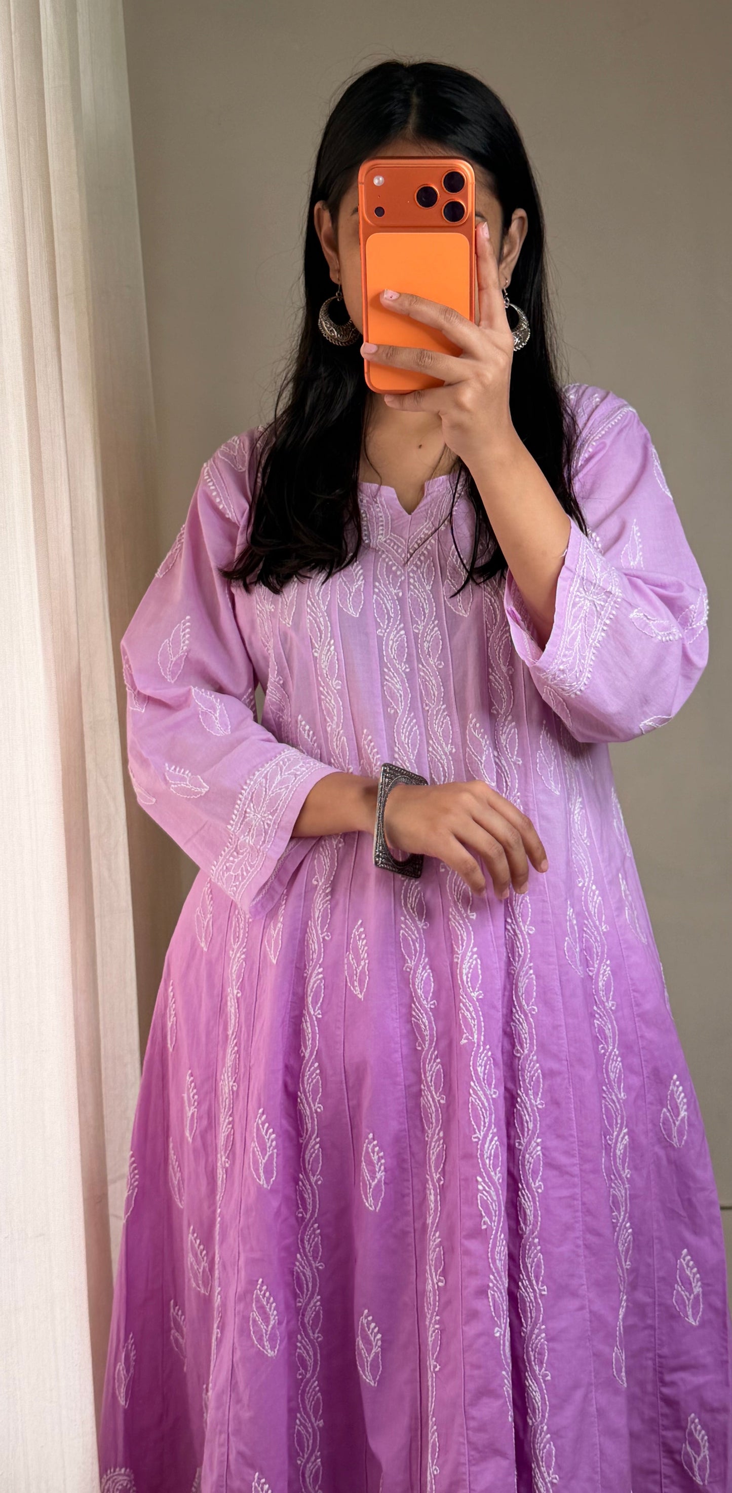 Haya – Pure Mul Cotton Chikankari Anarkali