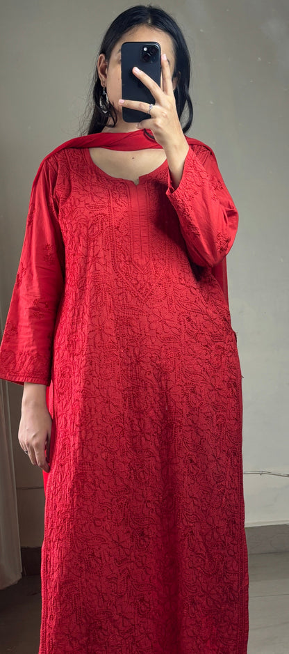 Sifra – Resham Dhaaga Mulmul Chikankari Kurta and Kurta Set