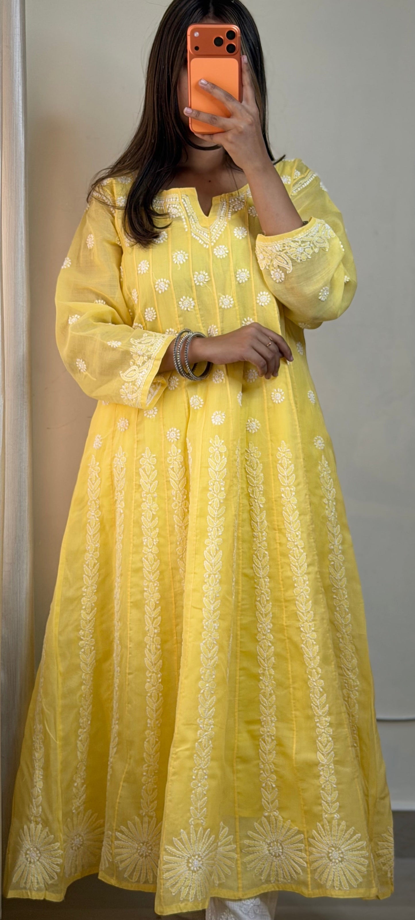 Inaya – Pure Voile Chikankari Anarkali