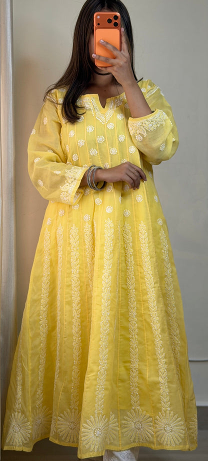 Inaya – Pure Voile Chikankari Anarkali