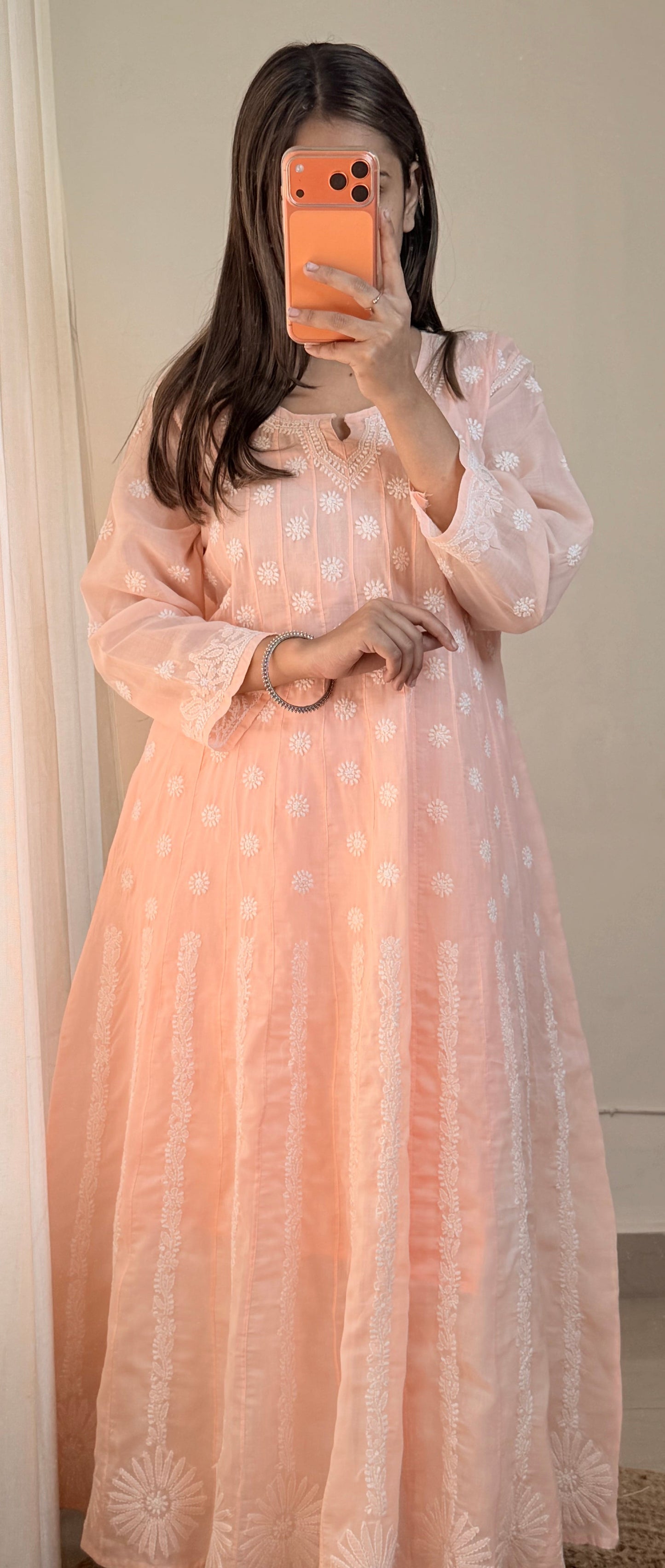 Inaya – Pure Voile Chikankari Anarkali