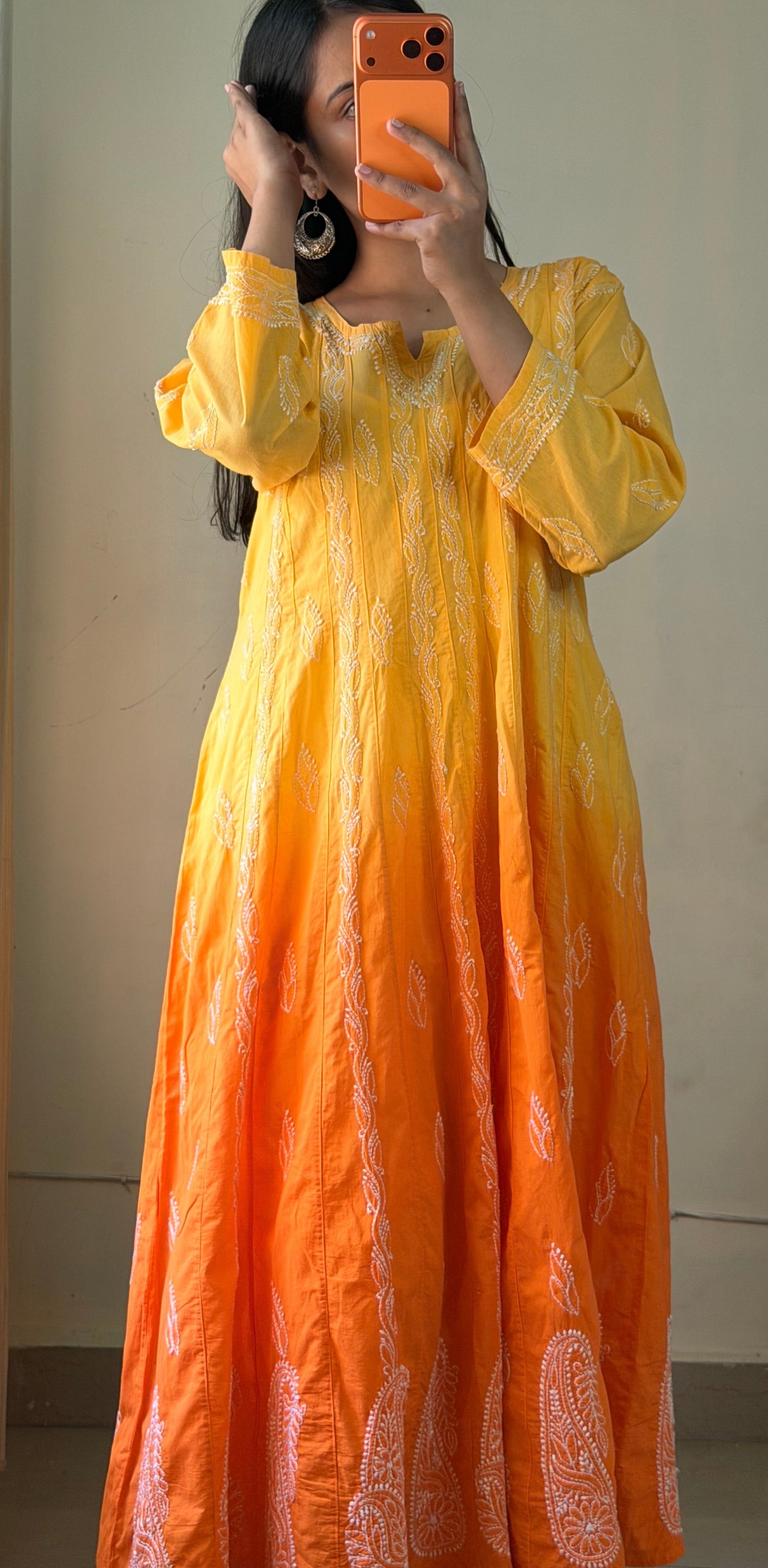 Haya – Pure Mul Cotton Chikankari Anarkali