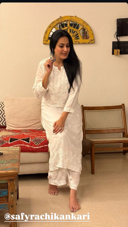 Pure Modal Kurta Bottom Set – Worn by Celebrity Kamya Punjabi & Jia Mustafa