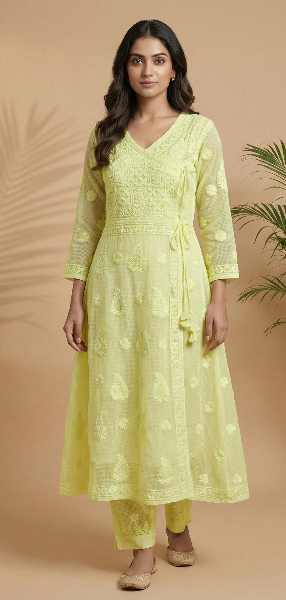 Aira-Pure Kota Doria Angarkha with inner